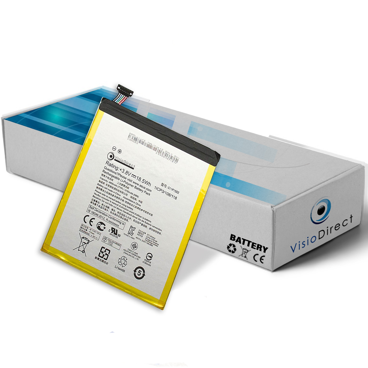 Visiodirect® Batterie pour ta...