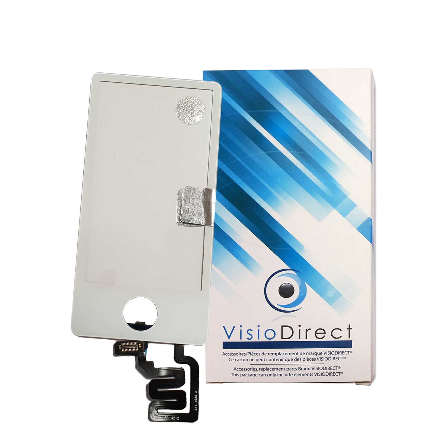 Outils Visiodirect Vitre ecran Tactile pour Samsung Galaxy Tab 2 10.1 P5100 P5110 Blanc+adh/ésif
